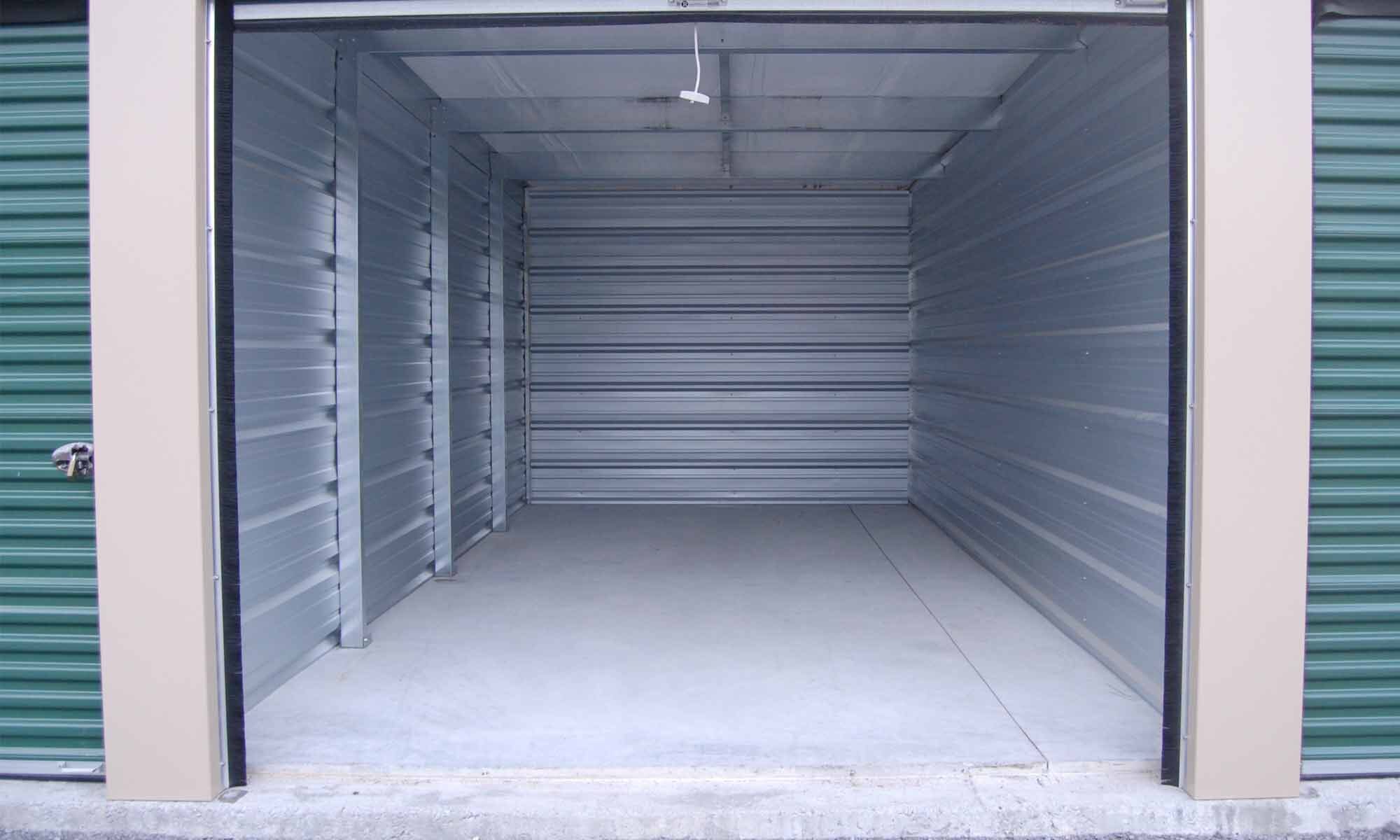 Inside of a storage unit